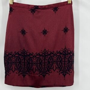 Vintage Gothic Baroque Damask Style Formal Elegant Skirt G 7/8 Or W2/XS Renfaire